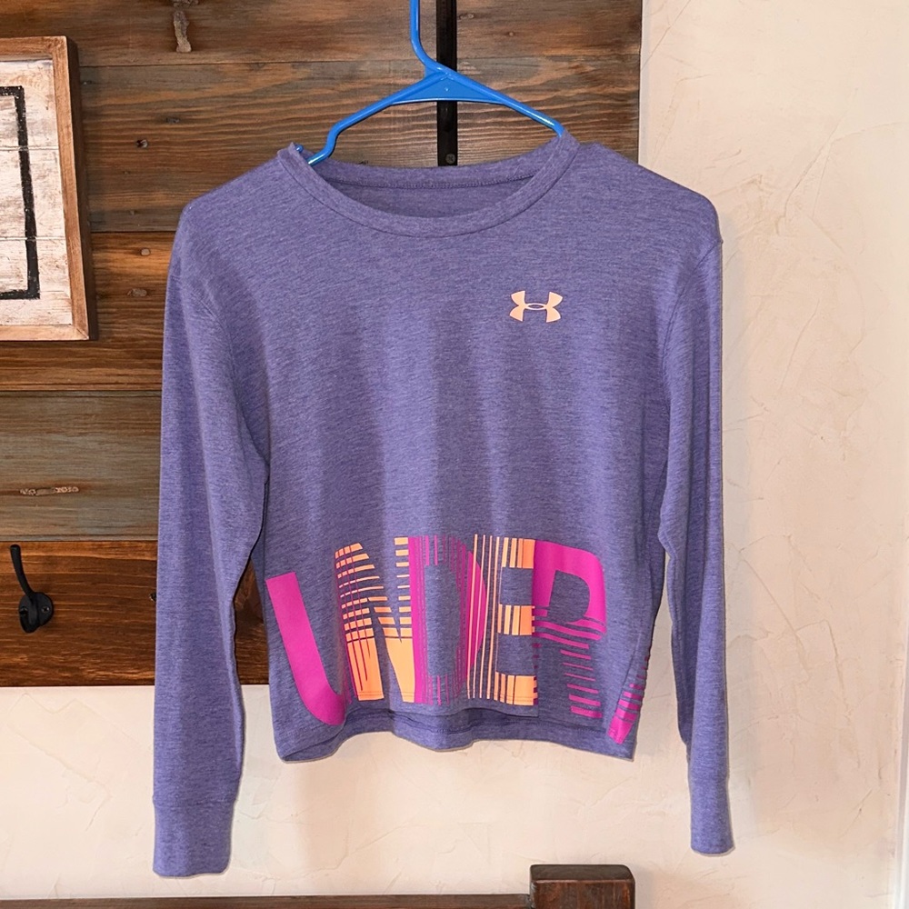 Girls Youth Medium Under Armour Crop Top